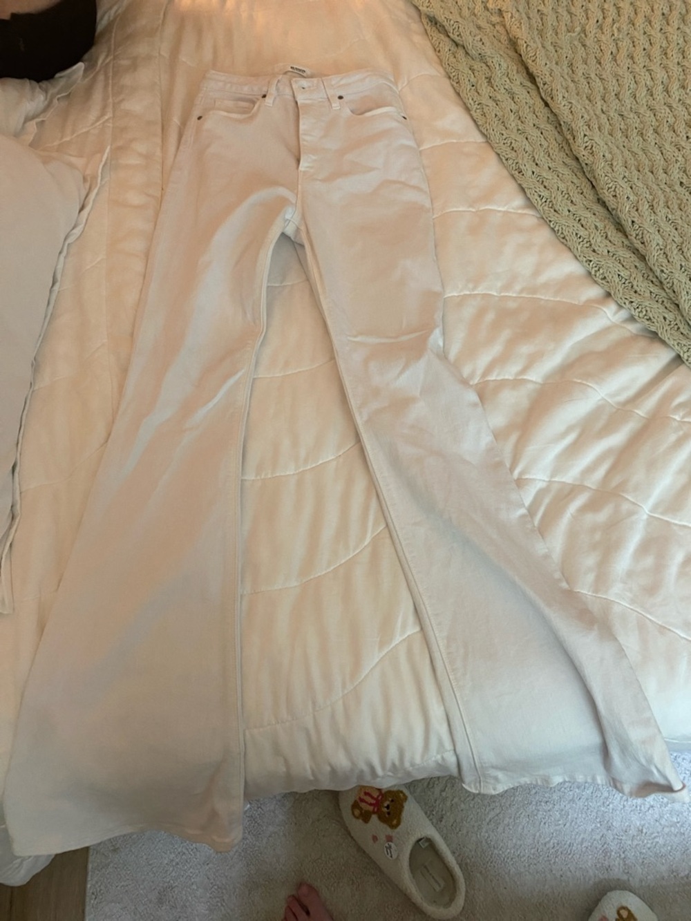 Hudson Holly Flare White Jeans